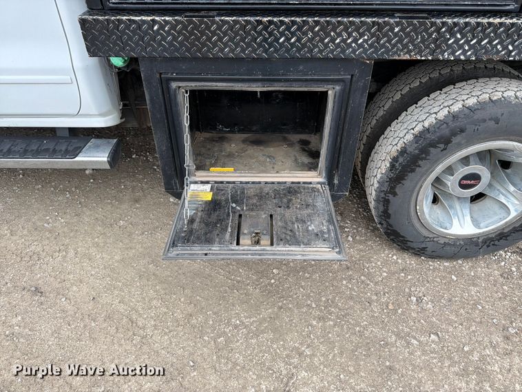 image for item FK3096 2017 GMC Sierra 3500HD Ext. Cab flatbed pickup truck