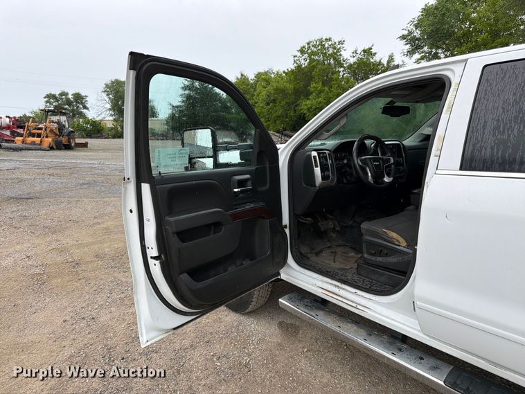image for item FK3096 2017 GMC Sierra 3500HD Ext. Cab flatbed pickup truck