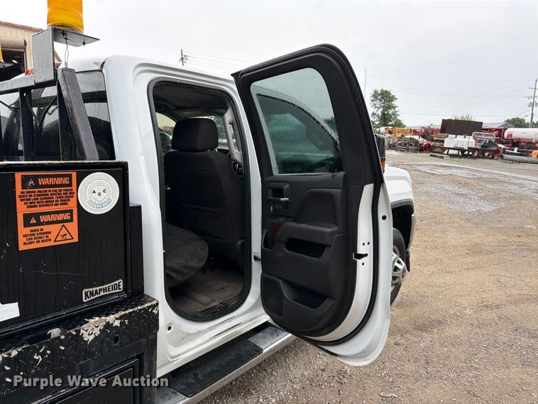 image for item FK3096 2017 GMC Sierra 3500HD Ext. Cab flatbed pickup truck