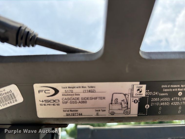 image for item FK3109 Crown FC4510-50 forklift