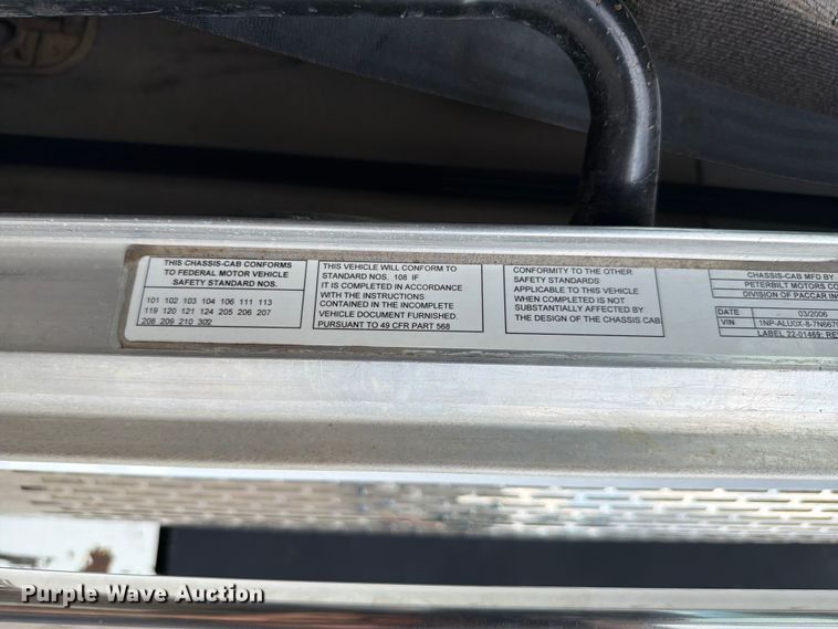image for item FK4054 2007 Peterbilt 357 sewer jetter truck