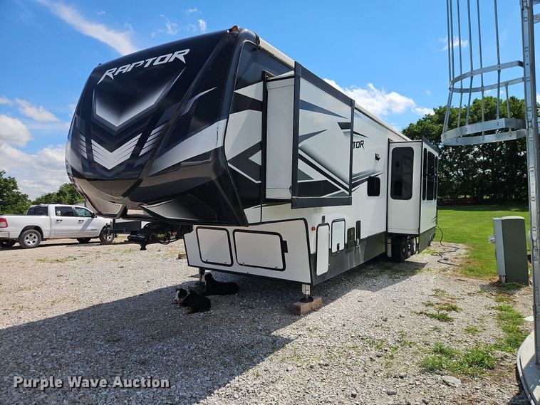image for item FN5717 2021 Keystone Raptor 429 toy hauler camper