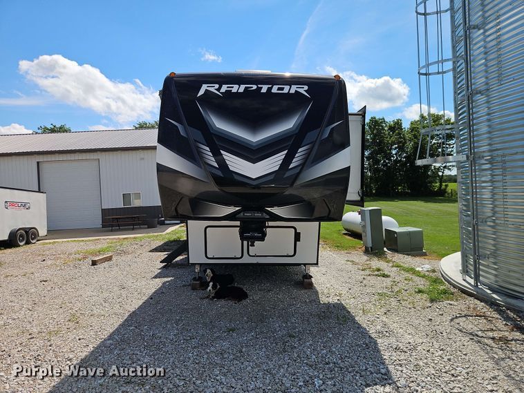image for item FN5717 2021 Keystone Raptor 429 toy hauler camper