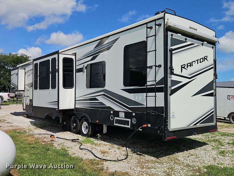 image for item FN5717 2021 Keystone Raptor 429 toy hauler camper