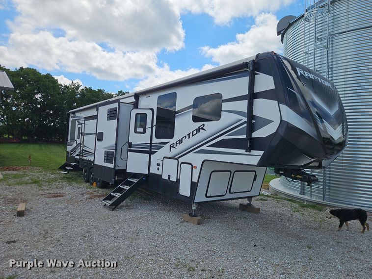image for item FN5717 2021 Keystone Raptor 429 toy hauler camper