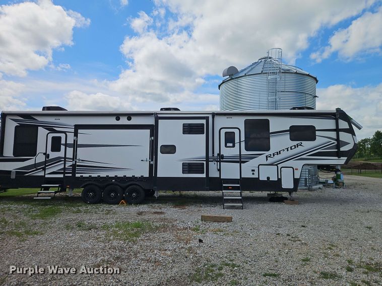 image for item FN5717 2021 Keystone Raptor 429 toy hauler camper