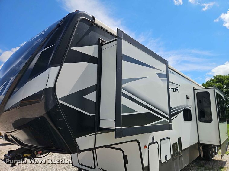 image for item FN5717 2021 Keystone Raptor 429 toy hauler camper