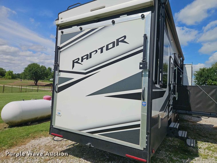 image for item FN5717 2021 Keystone Raptor 429 toy hauler camper