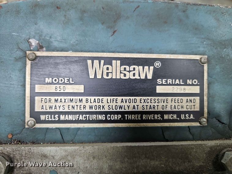 image for item FN5719 Wellsaw 850 bandsaw