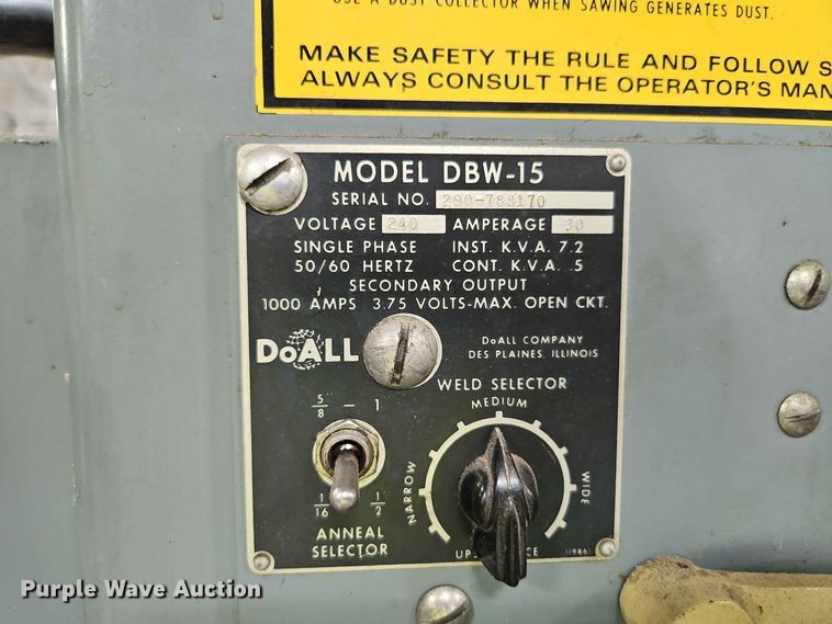 image for item FN5721 DoAll DBW-15 contour machine