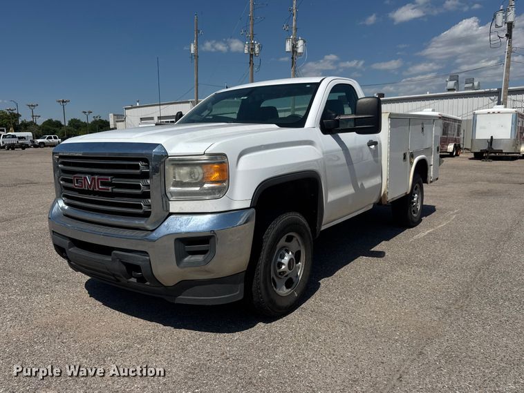 image for item NJ9066 2016 GMC Sierra 2500HD utility bed pickup truck