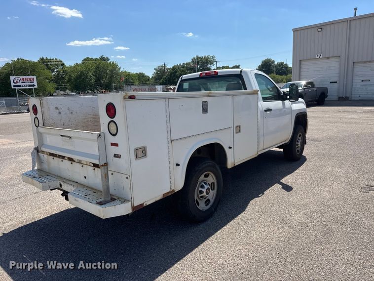image for item NJ9066 2016 GMC Sierra 2500HD utility bed pickup truck