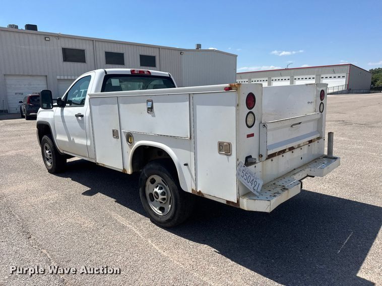 image for item NJ9066 2016 GMC Sierra 2500HD utility bed pickup truck