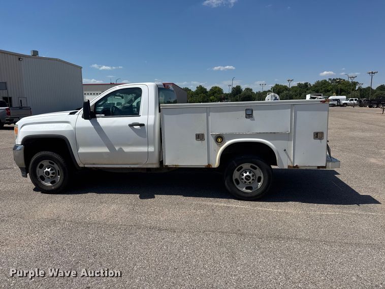 image for item NJ9066 2016 GMC Sierra 2500HD utility bed pickup truck