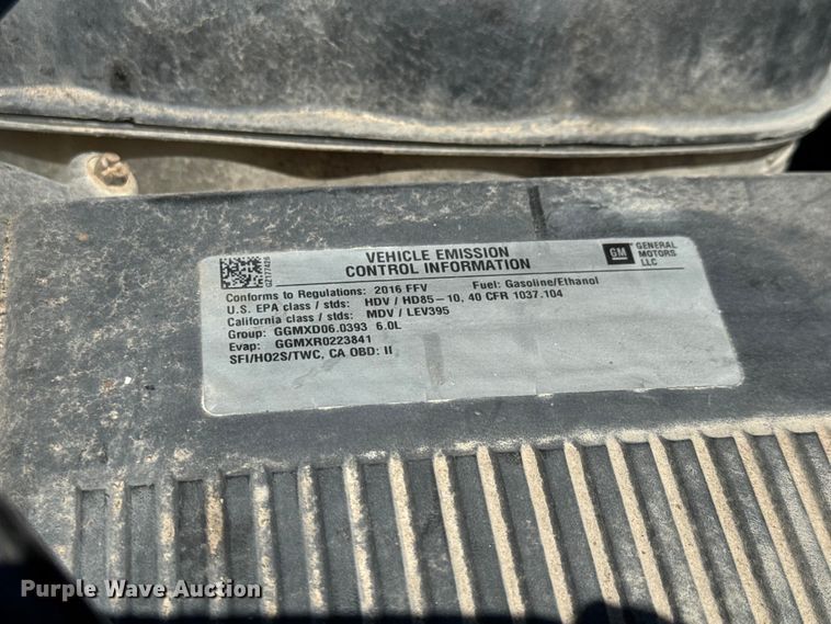 image for item NJ9066 2016 GMC Sierra 2500HD utility bed pickup truck