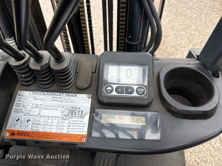 image for item NJ9170 Toyota 8FGCSU20 forklift