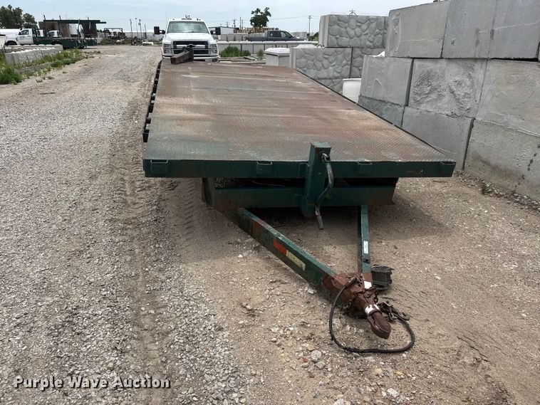 image for item NJ9180 1994 Shop built  flatbed trailer