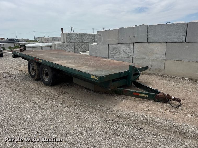 image for item NJ9180 1994 Shop built  flatbed trailer