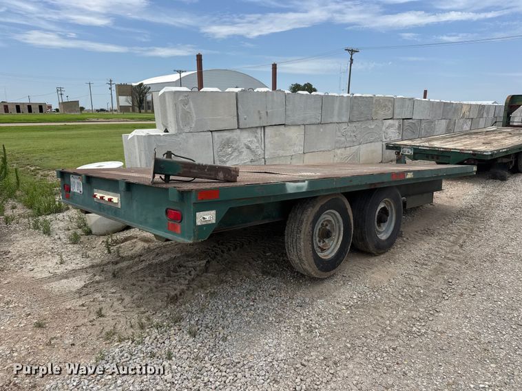 image for item NJ9180 1994 Shop built  flatbed trailer