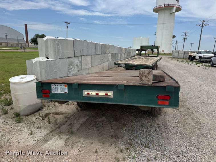 image for item NJ9180 1994 Shop built  flatbed trailer