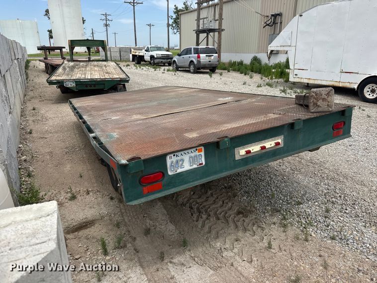 image for item NJ9180 1994 Shop built  flatbed trailer
