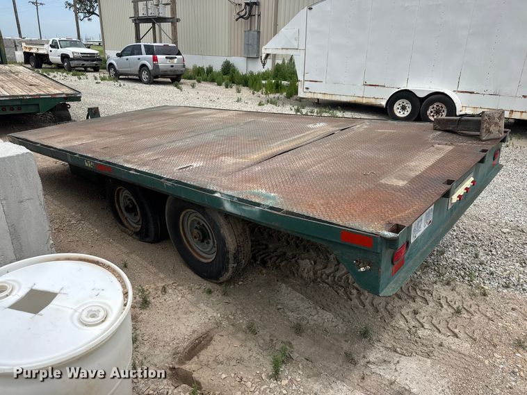 image for item NJ9180 1994 Shop built  flatbed trailer
