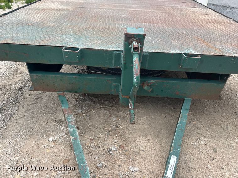 image for item NJ9180 1994 Shop built  flatbed trailer