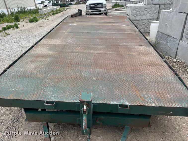 image for item NJ9180 1994 Shop built  flatbed trailer