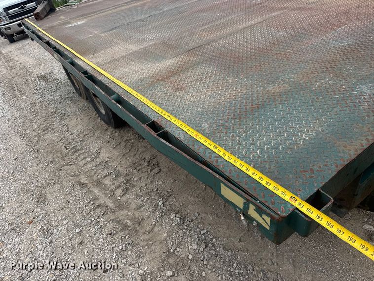image for item NJ9180 1994 Shop built  flatbed trailer