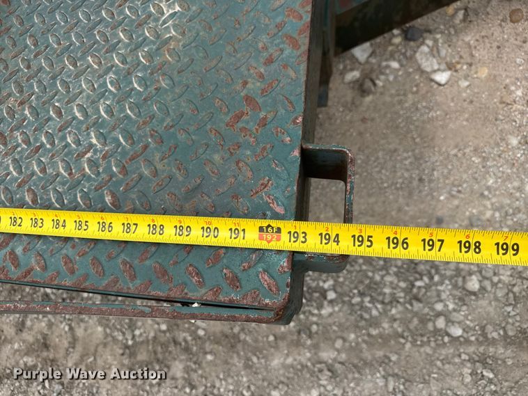 image for item NJ9180 1994 Shop built  flatbed trailer