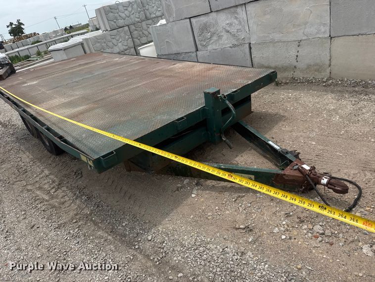 image for item NJ9180 1994 Shop built  flatbed trailer