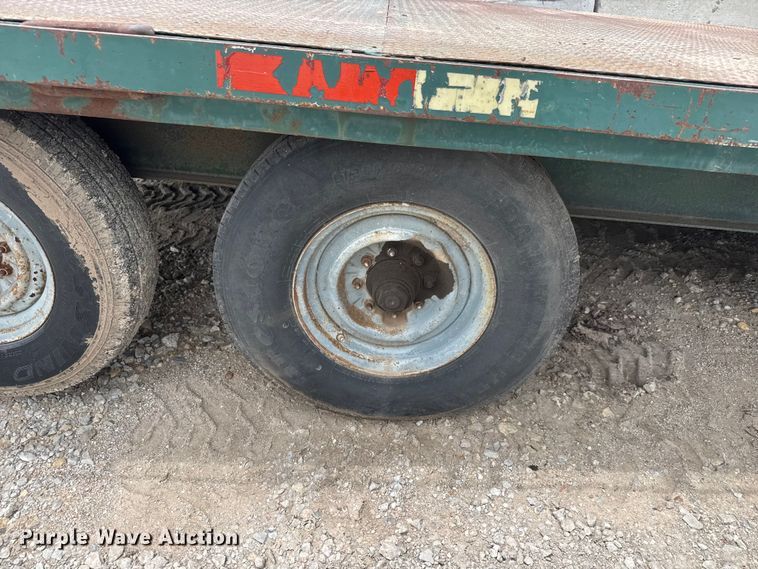 image for item NJ9180 1994 Shop built  flatbed trailer