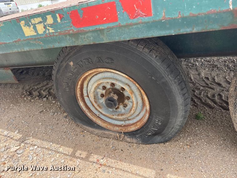 image for item NJ9180 1994 Shop built  flatbed trailer