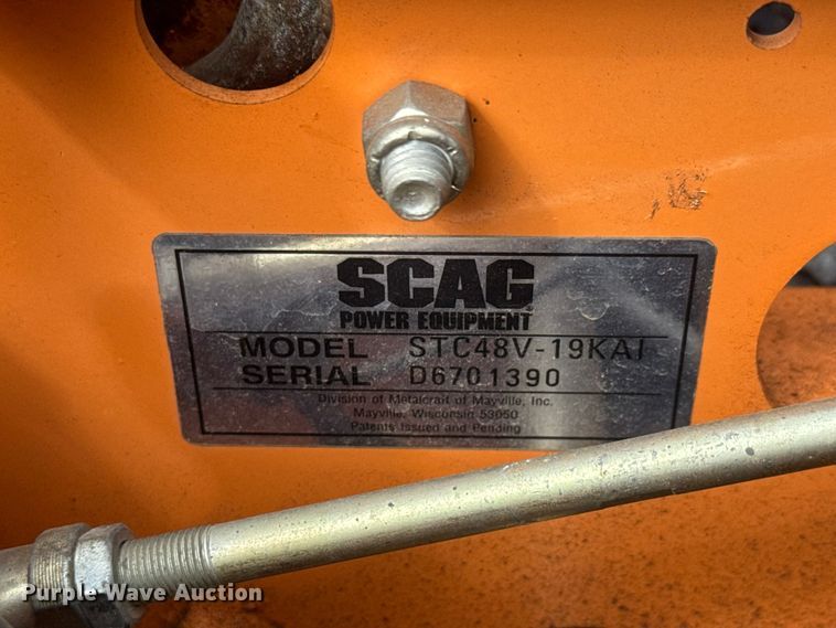 image for item NJ9204 Scag Tiger Cub GC-STC-V ZTR lawn mower