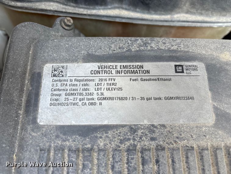 image for item YA3640 2016 Chevrolet Silverado 1500 Crew Cab pickup truck