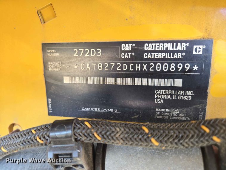 image for item DP8997 2020 Caterpillar 272D3 skid steer loader