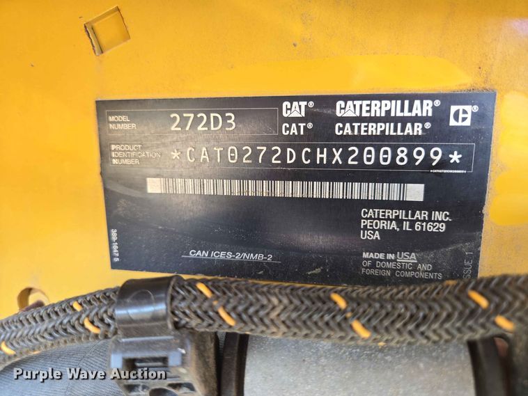image for item DP8997 2020 Caterpillar 272D3 skid steer loader