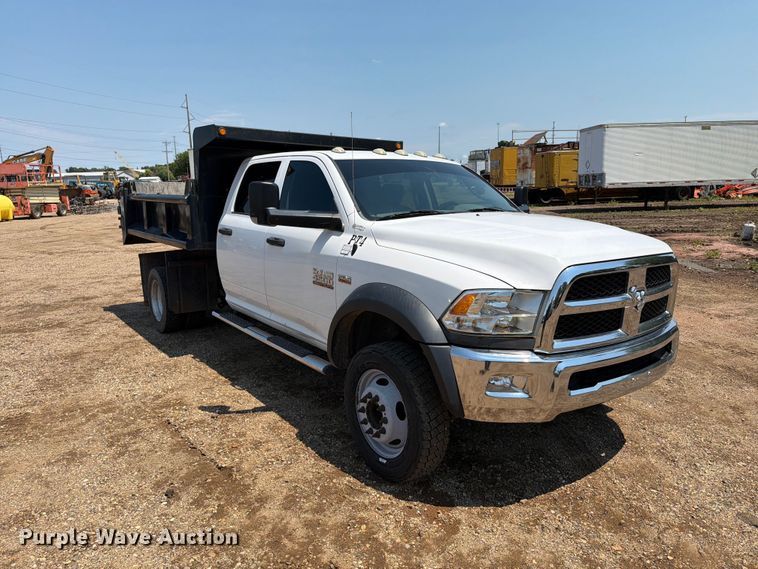 image for item DQ0024 2015 RAM 4500 Crew Cab dump truck