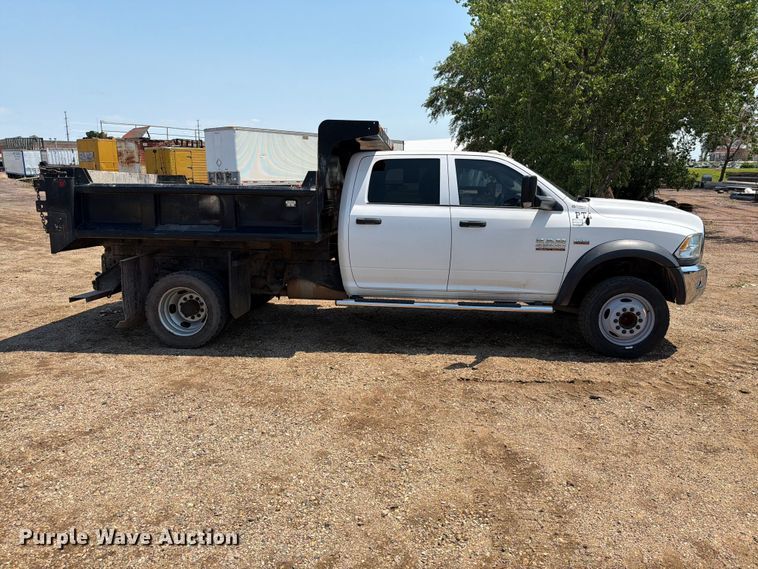 image for item DQ0024 2015 RAM 4500 Crew Cab dump truck