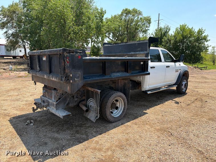 image for item DQ0024 2015 RAM 4500 Crew Cab dump truck