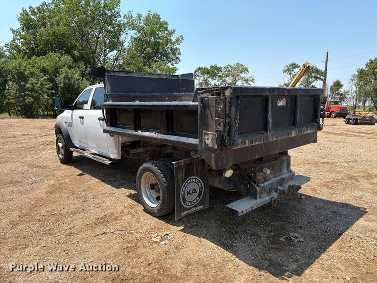 image for item DQ0024 2015 RAM 4500 Crew Cab dump truck