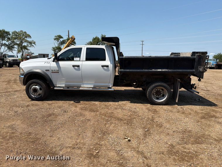 image for item DQ0024 2015 RAM 4500 Crew Cab dump truck