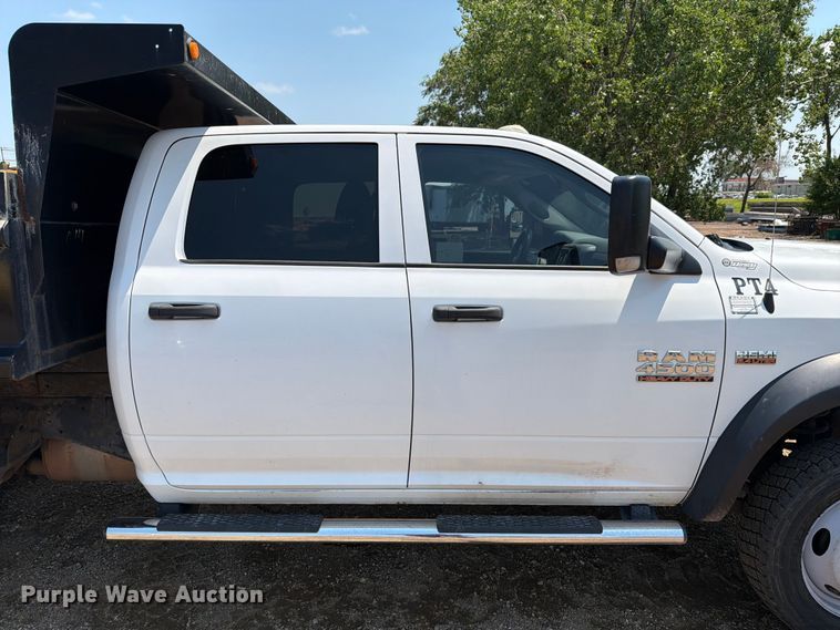 image for item DQ0024 2015 RAM 4500 Crew Cab dump truck