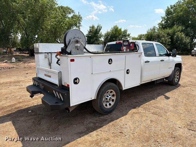 image for item DQ0026 2015 Chevrolet Silverado 3500HD Crew Cab utility bed pickup truck