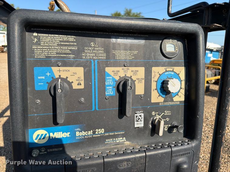 image for item DQ0034 2009 Miller Bobcat 250 welder/generator