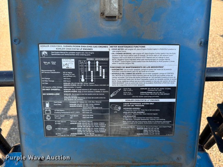 image for item DQ0034 2009 Miller Bobcat 250 welder/generator