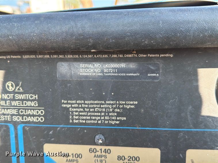 image for item DQ0034 2009 Miller Bobcat 250 welder/generator
