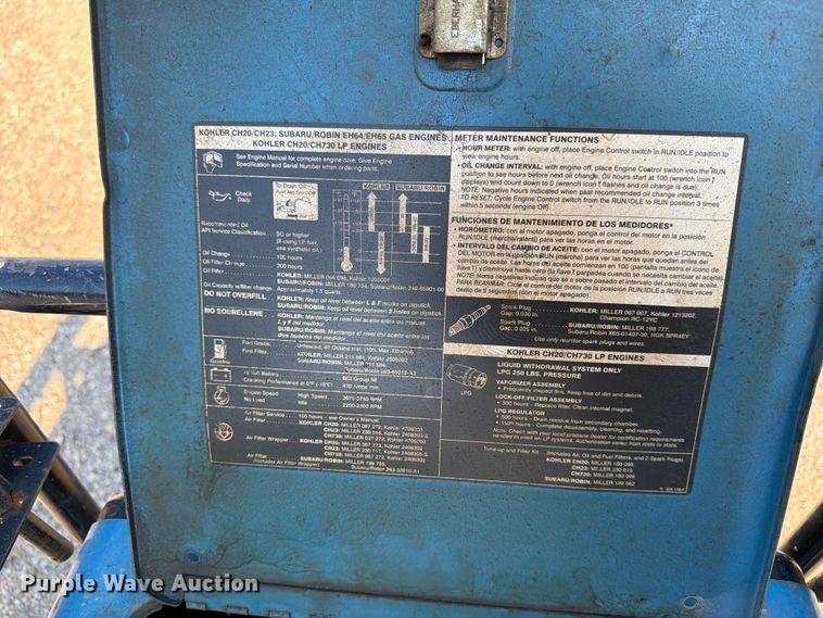 image for item DQ0035 2009 Miller Bobcat 250 welder/generator
