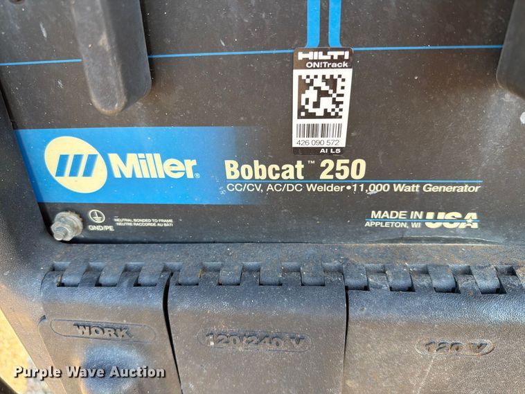 image for item DQ0035 2009 Miller Bobcat 250 welder/generator