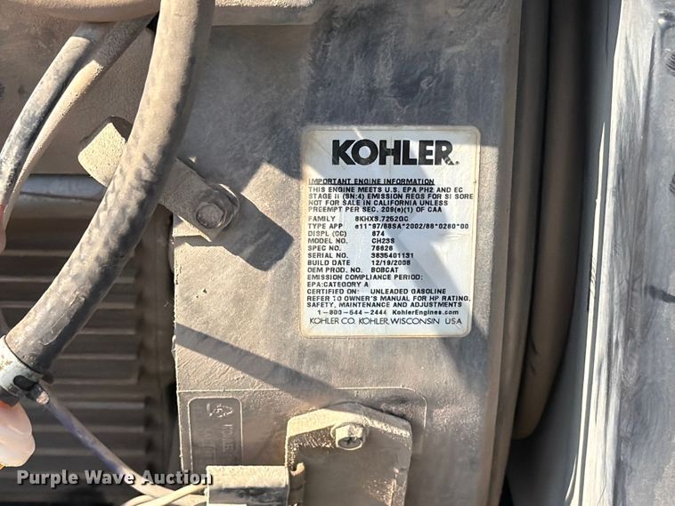 image for item DQ0036 2009 Miller Bobcat 250 welder/generator